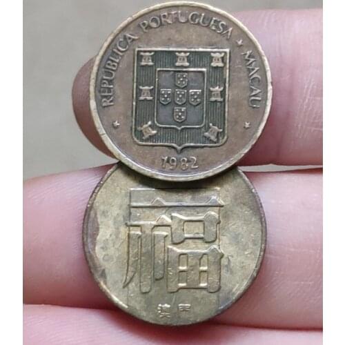 19mm Fu Macau ,100% Real Genuine Comemorative Coin,Original Collection