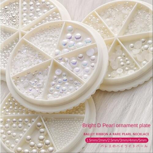 3D New Nail Decoration Three-dimensional Half Pearl Pearl Decoration DIY Beauty and Nail Products DIY Various Sizes nail art
