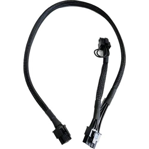 5PCS Sleeved PCIe GPU 8pin to dual 6 2 Graphics Card Cable 8 pin 1 to 2 Power Splitter For Corsair PSU RM1000X