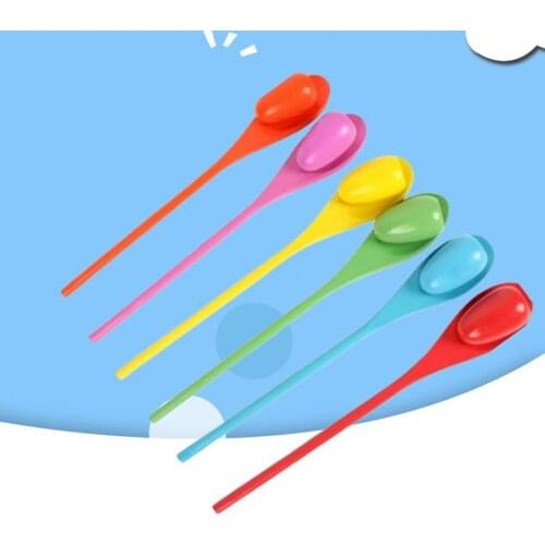 Balance Spoon Egg Lightweight Kids Toy Wood Egg Relay Race Balance Game for Training