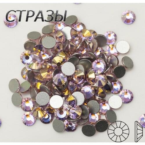 Light Rose AB Rhinestones Flat Back Non Hotfix Glitter Art Design Stone DIY 3d Garment Decorations Supplies Nail Gem