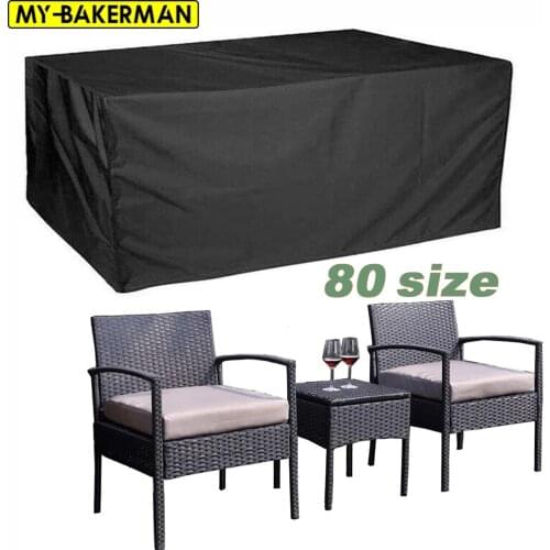 90 Sizes Black Outdoor Patio Garden Furniture Covers Rain Snow Chair covers Sofa Table Chair Dust Waterproof Proof Cover