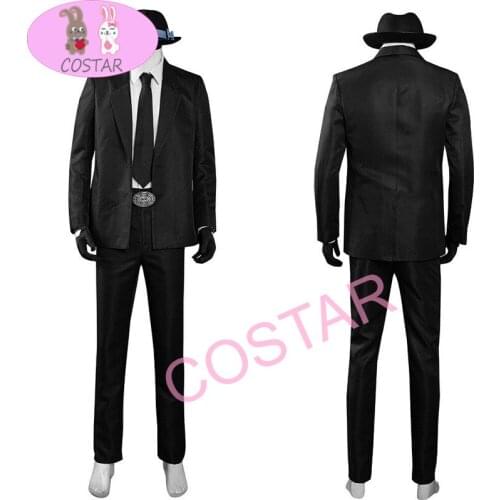 COSTAR Anime High-Rise Invasion Sniper Cosplay Black Suit Costume Full Set