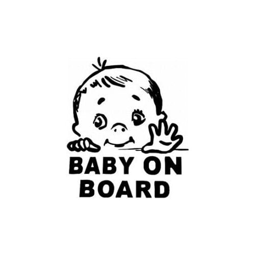 Baby on Board Vinyl Stickers Car Decal Window Art Bumper Car Rear windshield Decor Unique T096