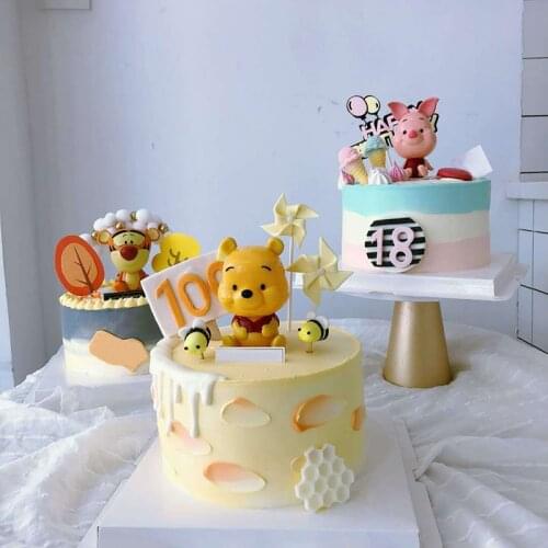 Disney Childrens Birthday Cake Decoration Winnie the Pooh Piglet Pig Tigger Birthday Articles Home Decoration