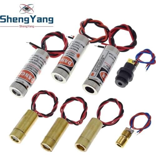 650nm 5mW Red Point / Line / Cross Laser Module Head Glass Lens Focusable Focus Adjustable Laser Diode Head Industrial Class