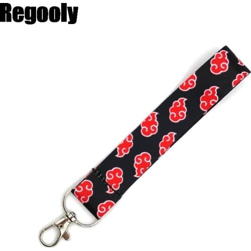 Clouds women Wristlet hand strap Neck keychain necklace Anime Cartoon Neck Strap Lanyard ID badge holder Keychain Lanyards