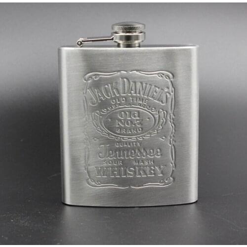 Personalized Stainless Steel Hip Flask Portable Small Home Retro Rhum Hip Flask Classic Decantador De Vino Drinkware BD50HF