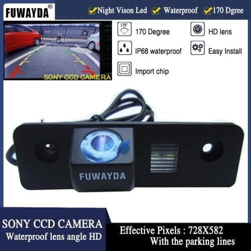 FUWAYDA Night Vision 170'' Wide view Angle waterproof SONY CCD Car Rear View Reverse Camera for VW SKODA ROOMSTER OCTAVIA FABIA
