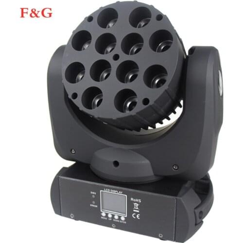 Lyre led lavado DMX Luz de escenario cabeza móvil LED haz 12X12 W escenario profesional DJ
