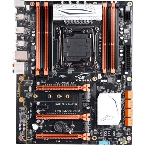 Motherboard X99 chipset mainboard lga 2011-3 mother board support Intel Xeon E5-2678v3 / 2669v3 / 2649v3 / 2629v3