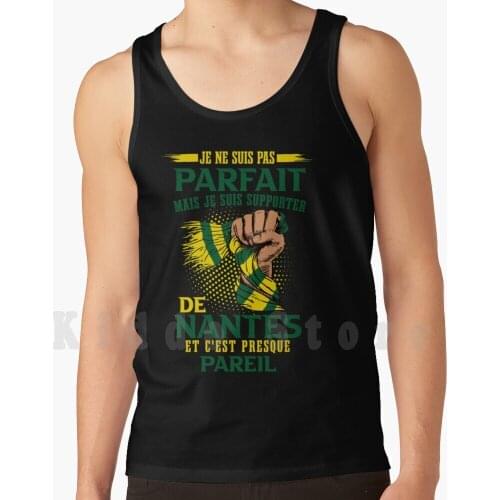 Football Club De Nantes Tank Tops Vest 100% Cotton Nantes Nantes Bretagne Pays De La Loire Loire Loire Atlantique Jaune