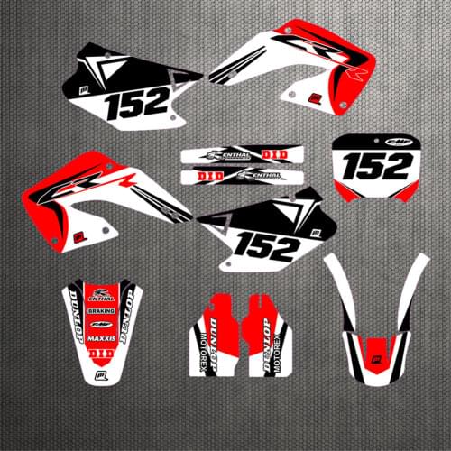 Motorcycle CR 125 CR 250 2000 2001 3M Decals Stickers Backgrounds Graphics kits For HONDA CR125 CR250 2000 2001 CR125R CR250R