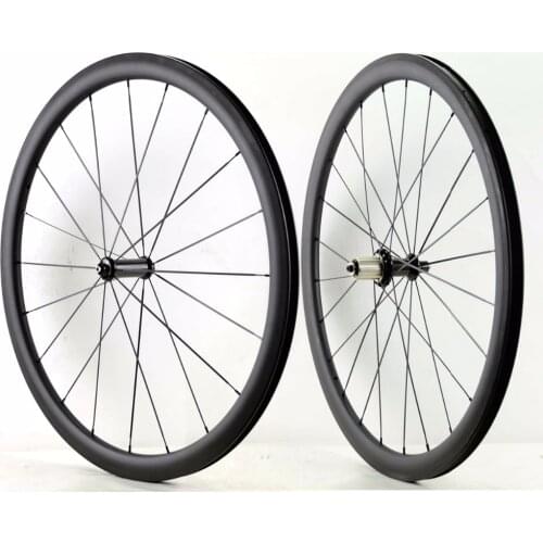 700C 38mm depth road carbon wheels 25mm width Tubular/ Clincher bicycle carbon wheelset with R36 ceramic hub sapim cx-ray spoke