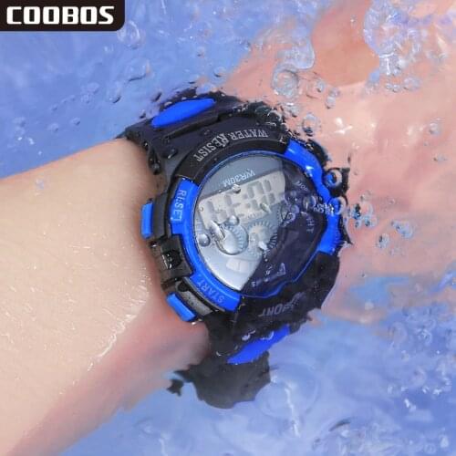 New Womens Digital Watches Outdoor Sports Multifunction Wrist Watch Colorful Light Waterproof Electronic Watch relogio feminino