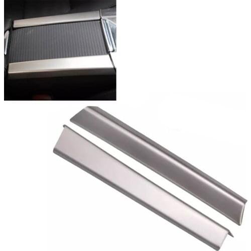 JEAZEA 2pcs SS Cup Drink Holder Armrest Center Console Cover Trim Frame for Volvo XC60 S60 V60 2012 2013 2014 2015 2016 2017