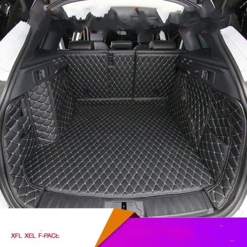 3D Full Covered Waterproof Boot Carpets Durable Custom Car Trunk Mats for 2018 Year Jaguar XFL XEL XJL F-pace XF XJ