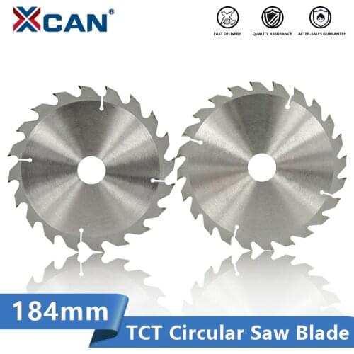 XCAN Circular Saw Blade 184mm Carbide Tipped Saw Blade For Wood Cutting 20 24 40 Teeth TCT Wood Cutting Disc