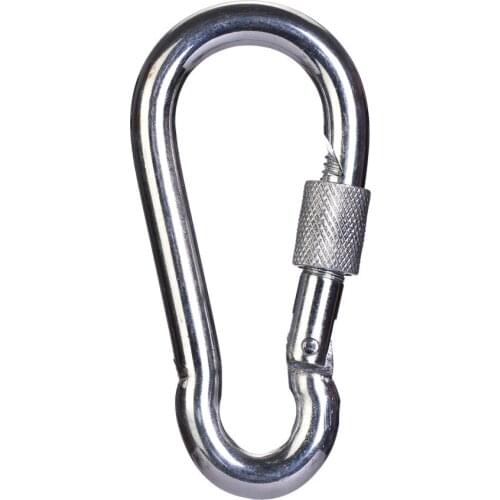 Professional 5KN Lightweight Carabiner Rock Climbing Rappelling Safety Buckle Lock Tension Steel Screw Gates Lock Carabiner
