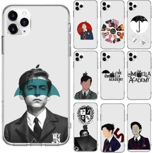 Umbrella Academy art design Phone Case Transparent for iPhone 6 7 8 11 12 s mini pro X XS XR MAX Plus cover funda shell