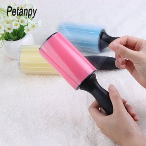 Lint Rollers Reusable Washable Lint Roller Sticky Silicone Dust Wiper Pet Hair Remover Cleaning Brush Tools for Pet Cloth