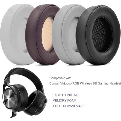 Defean Replacement Ear Pads Earpads Cover Ear Cushion for Corsair Virtuoso RGB Wireless SE Gaming Headset