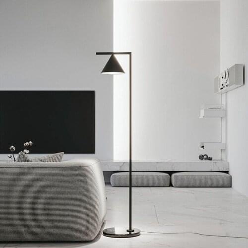 Modern minimalist Nordic personality creative designer living room bedroom model room marble floor lamps