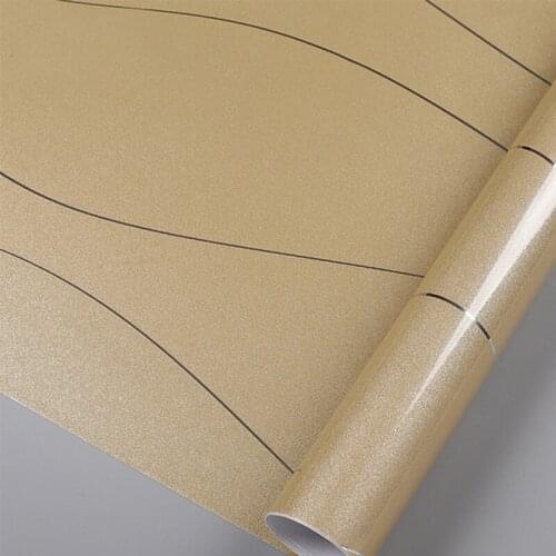 Thick Waterproof Stickers Furniture Cabinet Self Adhesive PVC Wallstickers Gold Silver Wallpaper Room Decor Kitchen Decoration