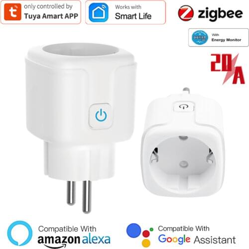 TUYA WIFI Smart UK Plug 15A Socket Adapter 100-240V Smart Life Wireless Remote Control Voice Timer Work With Alexa Google Home
