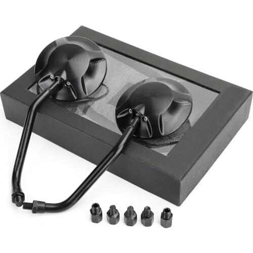 Areyourshop Universal 8MM 10MM Billet Aluminum Rear View Mirrors Pair Box for Honda for Suzuki for Yamaha Motorcycle Parts