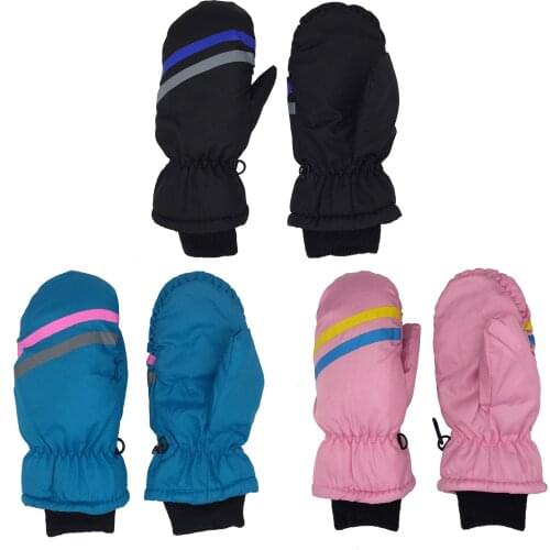 Waterproof Children Ski Gloves Winter Thermal Thicken Warm Windproof Snowboard Gloves For Kids Girls Boys Outdoor Sports Gloves