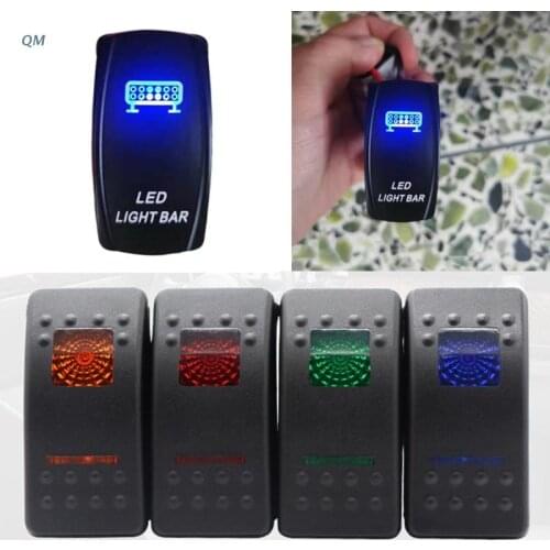 13MF Rocker Switch Waterproof 5 Pin On Off Toggle Switches for Marine Boat RV