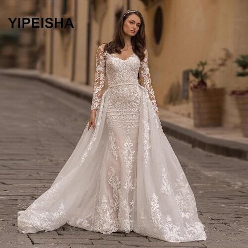Yipeisha Wedding Dresses With A Train