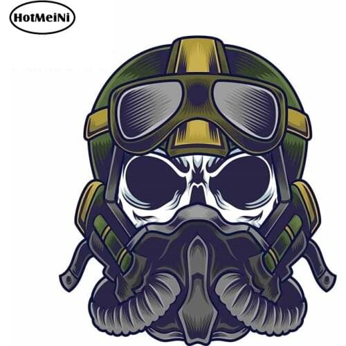 HotMeiNi 13cm x 11.6cm Funny Car Stickers for Mask Skull Graphics Waterproof Car Door Protector Window Laptop Decals