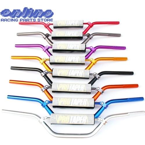 1 1/8" 28MM Middle Rise Handlebar Handle Fat Bars Handlebar Pad Chest Protector For Dirt Pit Bike Motorcycle Enduro ATV MX