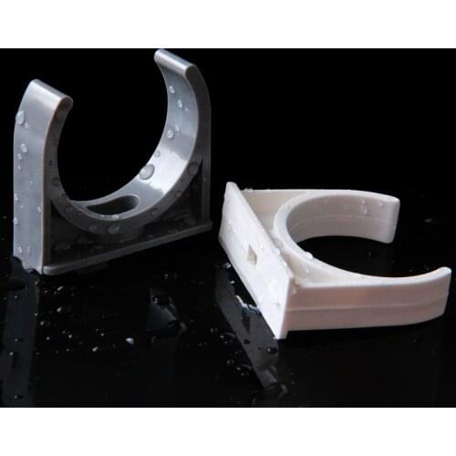 10pcs/lot 20~50mm DW PVC Pipe Clamp Garden Water Connectors Irrigation Fittings Steady Fixed U-type Water Pipe Clip Clamp Strap
