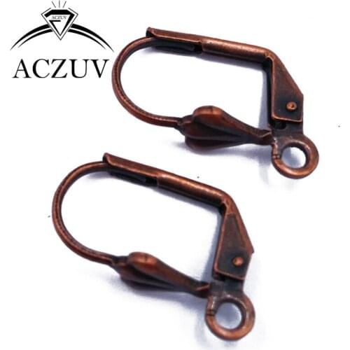 1000piece Antique Copper 10x17mm French Leverback Earring Hooks Earwires Earring Clasps Jewelry Findings Accessories FLBE006