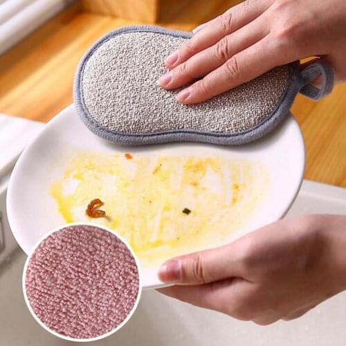 2Pcs Sponge Eraser Long Lasting Thick Double Sided Non-Scratch Scouring Sponge for Kitchen Bathroom Cleaning Tools Dish Towels