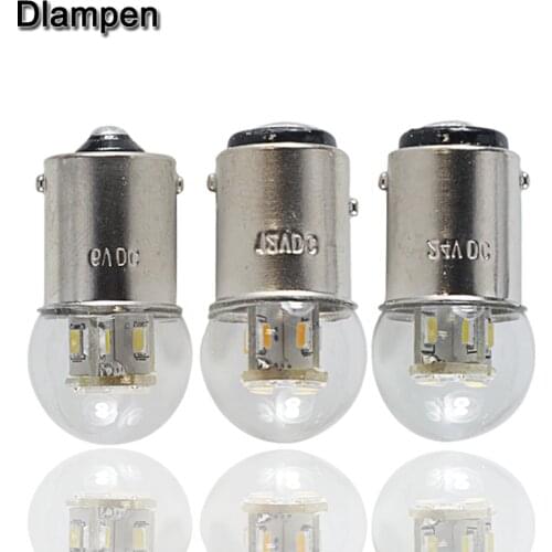 2 pcs S25 P21W BA15S 1156 1157 BAY15D BA15D Dc 6v 12v 24v 36v 48v LED Turning Light Car Tail Brake Auto Reverse Bulb DRL Lights