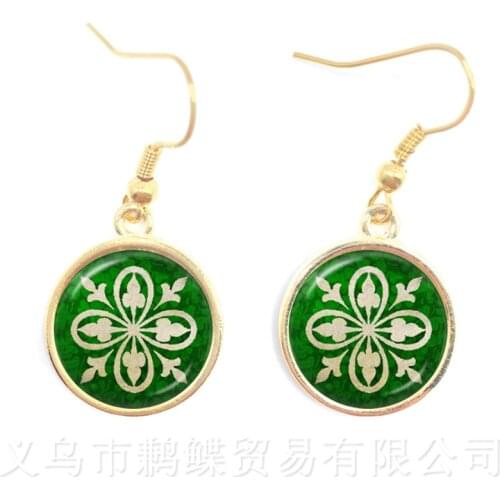 2018 New Handmade Celtic Earrings Art Glass Dome Vintage Mandala Boho Drop Earrings For Women Nice Gift