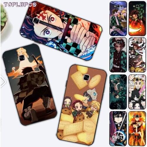 TOPLBPCS demon slayer kimetsu no yaiba Coque Shell Phone Case for Samsung J6 J7 J2 J5 prime J4 J7 J8 2016 2017 2018 DUO core neo