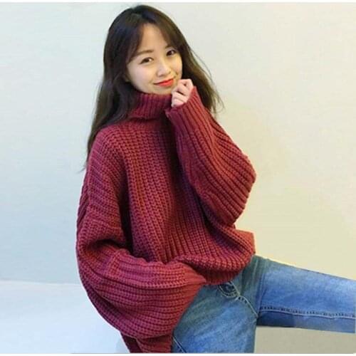 Cheap wholesale 2021 spring autumn winter new fashion casual warm nice women Sweater woman female OL yellow sweater Ay233