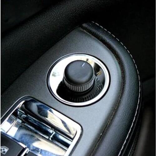 For Opel Mokka Chevrolet Cruze Malibu Buick Excelle Stainless steel Rearview Mirror Switch Knob Decoration sequins Car styling