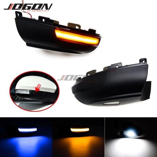 For VW Volkswagen Tiguan MK1 2008-2016 Car Accessories LED Dynamic Turn Signal Blinker Side Mirror Indicator Light Puddle Light