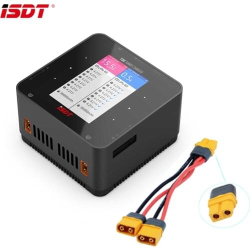 ISDT P30 Dual Balance Charger High Power Dual Channel For RC Car Airplane Racing Drone Helicopter 2-8S Lipo LiFe Battery