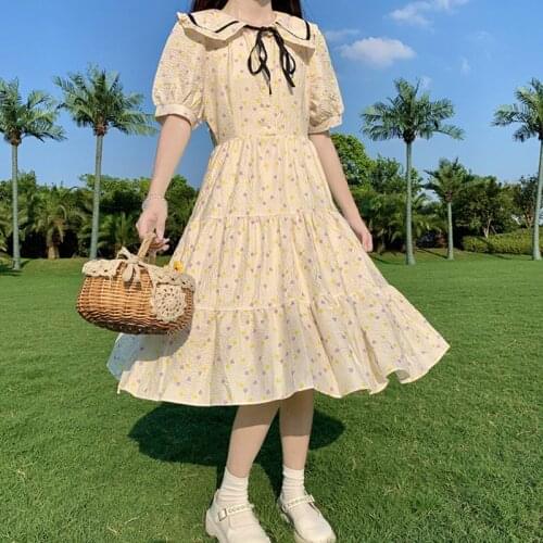 Kawaii Girl Floral Summer Dresses