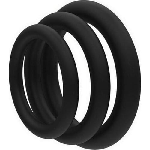 3Pcs Silicone Beaded Elastic Penis Ring Sex Toys for Men Cock Ring Delay Ejaculation Dildo Extender Adult Product Sex Shop