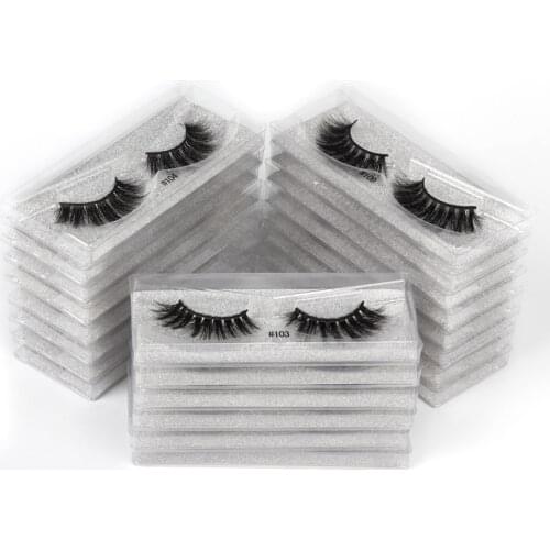 LANJINGLIN Mink Lashes Wholesale 3D Mink Eyelashes Faux Cils Makeup Dramatic False Eyelashes In Bulk Natural Lashes