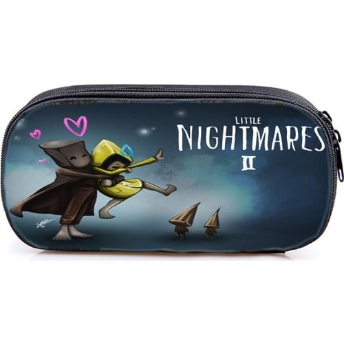 Little Nightmares 2 Pencil Case Boys Girls Teens Pen Bag Kids Stationery Bag Pen Case Students Stationery Storage Box School Bag