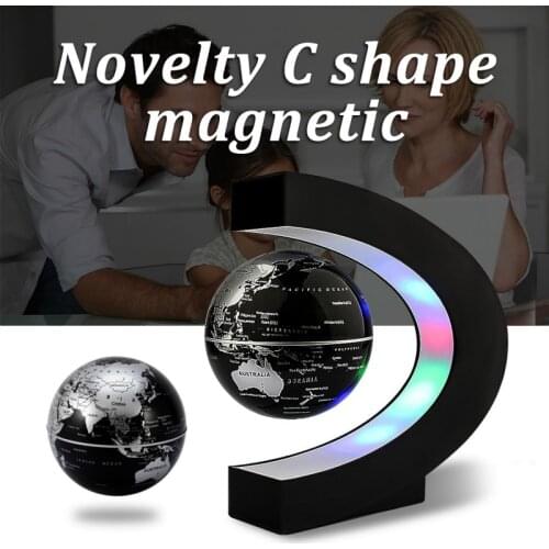 3 Inch Magnetic Levitation Globe Student School Teaching Equipment Night Light Globe Creative Gifts UK US EU AU Plug